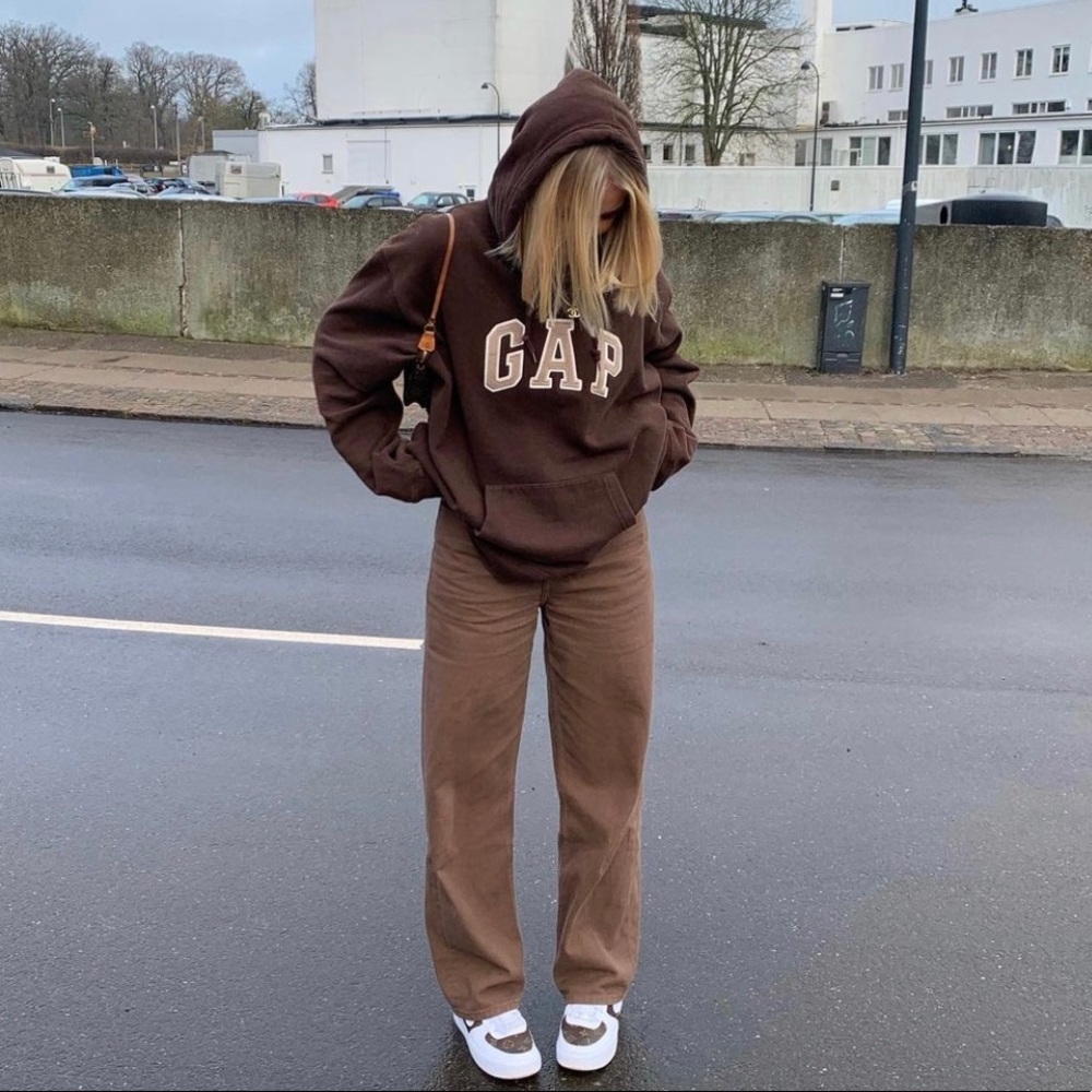 Vintage Y2K Brown GAP Hoodie 🤎